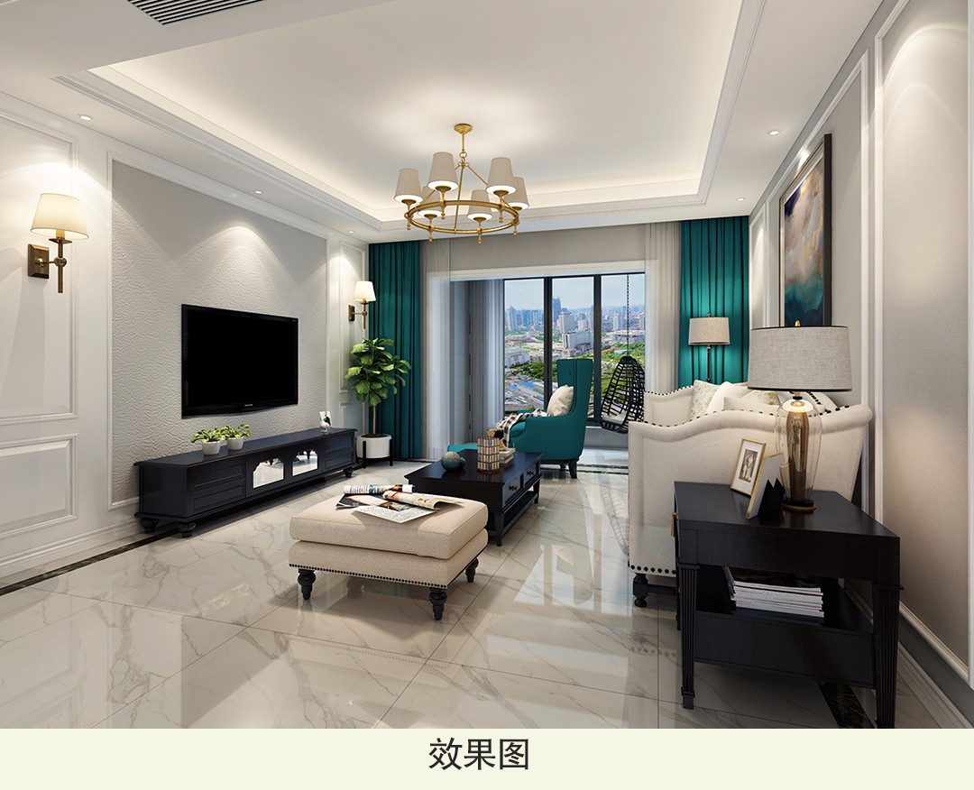 012_华洲城天峰_简美风格_业之峰18682982726_西安装修_两室一厅_品牌装修公司.jpg